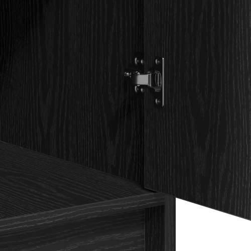 Komoda Crna Hrast 40x41x75 cm Konstruirano drvo Cijena