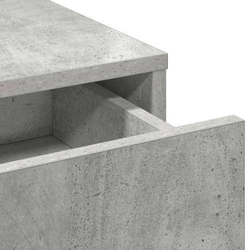 Toaletni stol s LED svjetlima - Betonska siva, 50x41x135 cm Cijena