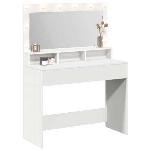 Bijeli Toaletni Stol s LED Svjetlima - 100x41x135 cm Cijena