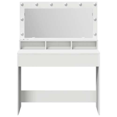 Bijeli Toaletni Stol s LED Svjetlima - 100x41x135 cm Cijena