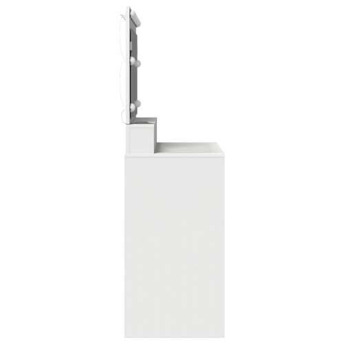 Bijeli Toaletni Stol s LED Svjetlima - 100x41x135 cm Cijena