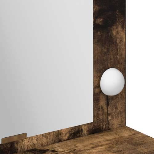 Toaletni stol s LED svjetlima - Dimljeni hrast 100x41x135 cm Cijena