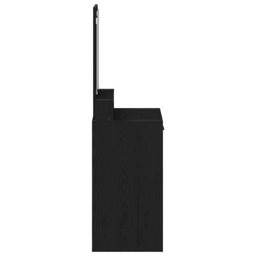 Toaletni stol s ladicama - Crni hrast 50x41x140 cm Cijena
