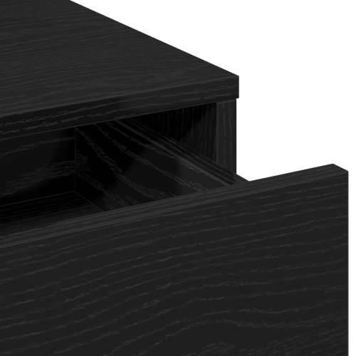 Toaletni stol s ladicama - Crni hrast 50x41x140 cm Cijena
