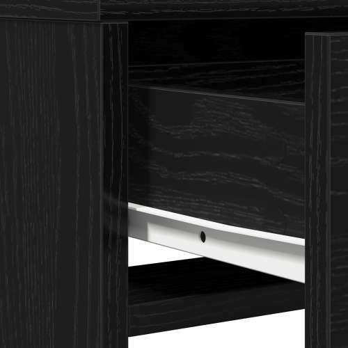 Toaletni stol s ladicama - Crni hrast 50x41x140 cm Cijena