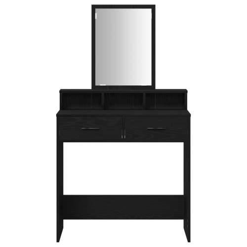 Toaletni stol s ladicama Crni hrast 79x41x140 cm Cijena