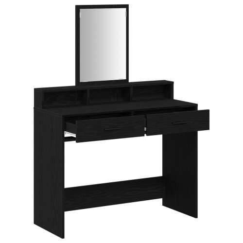 Toaletni stol s ladicama - Crni hrast 100x41x140 cm Cijena