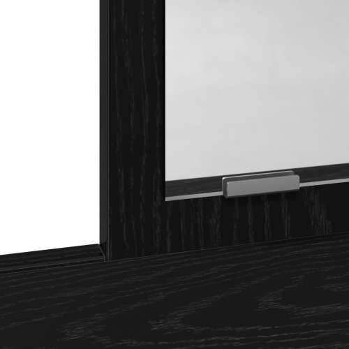 Toaletni stol s ladicama - Crni hrast 100x41x140 cm Cijena