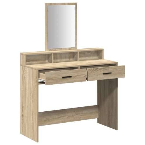 Toaletni stol s ladicama Sonoma hrast 100x41x140 cm Cijena
