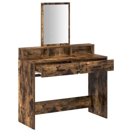 Toaletni stol s ladicama 100x41x140 cm - Dimljeni hrast Cijena