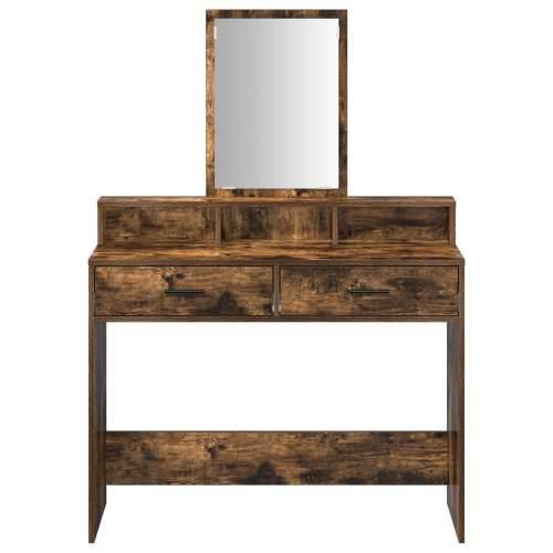 Toaletni stol s ladicama 100x41x140 cm - Dimljeni hrast Cijena