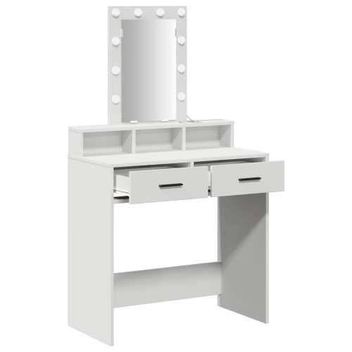 Toaletni stol s LED svjetlima, bijeli, 79x41x140 cm Cijena
