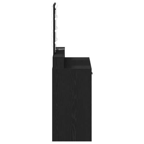 Toaletni stolić s LED svjetlima, crni hrast, 79x41x140 cm Cijena