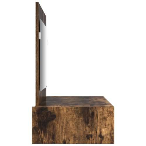 Zidno montirani toaletni stol Dimljeni hrast 100x40x70 cm Cijena