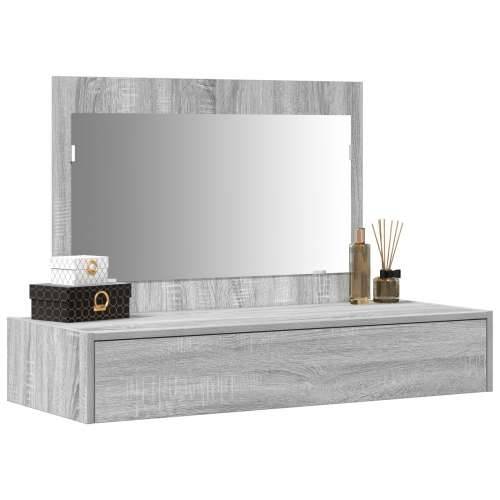 Toaletni stol sivi sonoma 100x40x70 cm Cijena