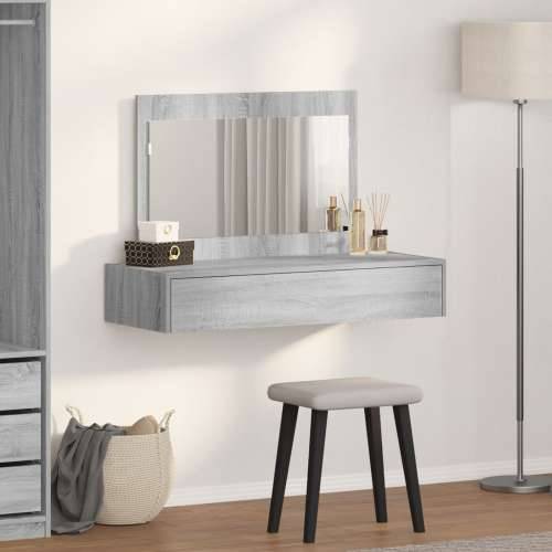 Toaletni stol sivi sonoma 100x40x70 cm Cijena