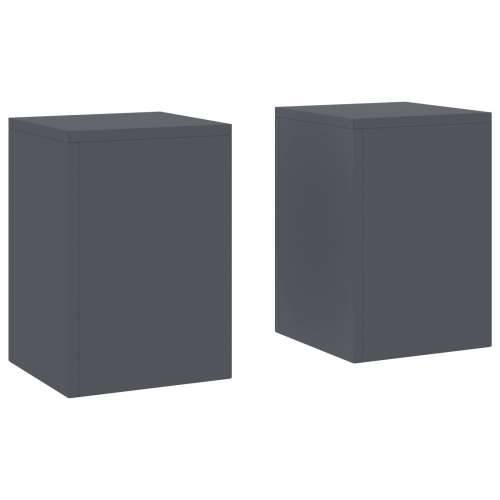 vanjski stalci za biljke Pillar 2 kom antracit 24x24x35 cm čelik Cijena