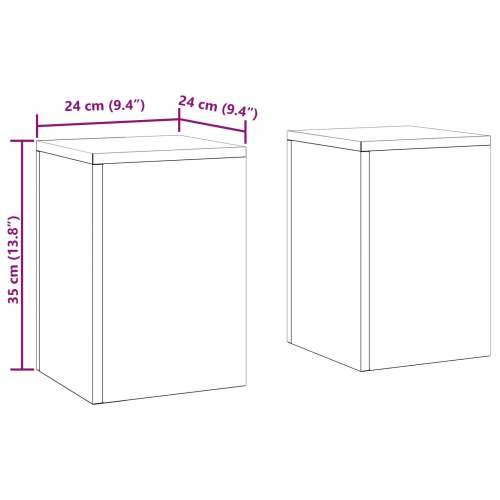 vanjski stalci za biljke Pillar 2 komada maslinasta 24x24x35 cm čelik Cijena