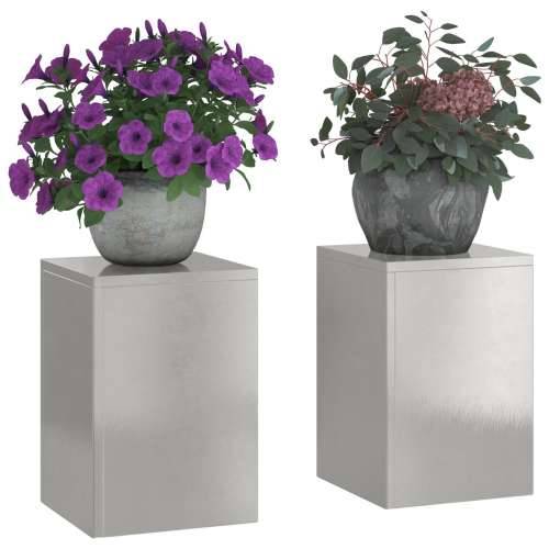 vanjski stalci za biljke Pillar 2 kom 24x24x35 cm Nehrđajući čelik Cijena