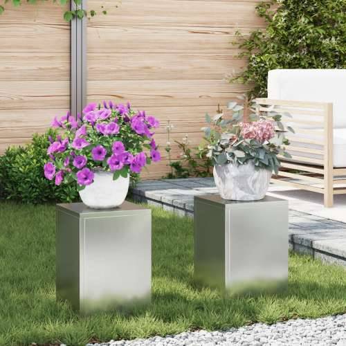 vanjski stalci za biljke Pillar 2 kom 24x24x35 cm Galvanizirani čelik Cijena