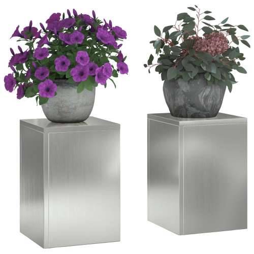 vanjski stalci za biljke Pillar 2 kom 24x24x35 cm Galvanizirani čelik Cijena