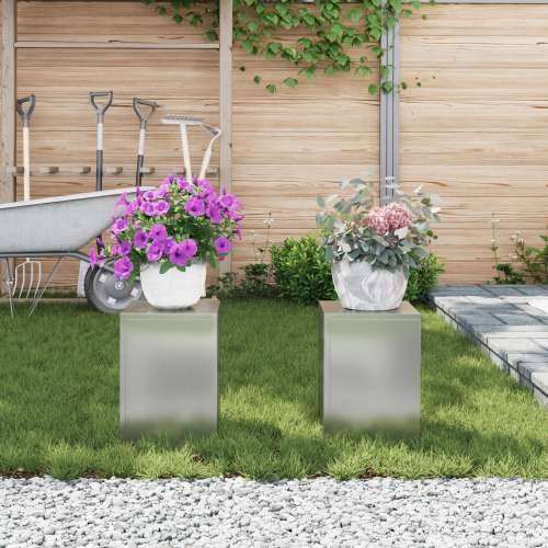 vanjski stalci za biljke Pillar 2 kom 24x24x35 cm Galvanizirani čelik Cijena