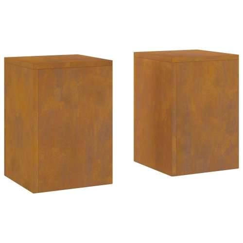 Vanjski Stalci za Biljke Stup 2 kom 24x24x35 cm Otpornik na vrijeme Cijena