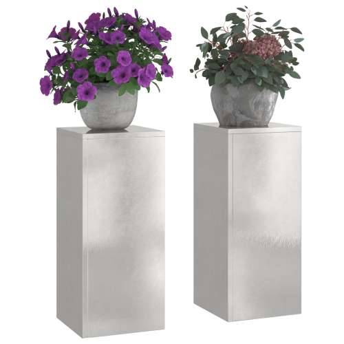 Vanjski Stalak za Biljke Pillar 2 kom 24x24x55 cm Nehrđajući čelik Cijena