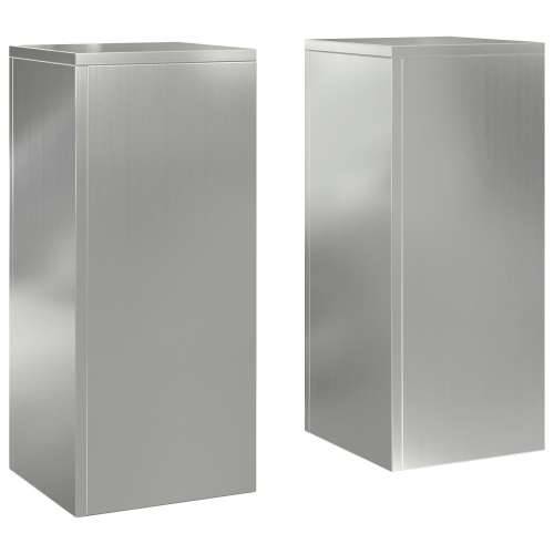 vanjski držači za biljke Stup 2 kom 24x24x55 cm Galvanizirani čelik Cijena