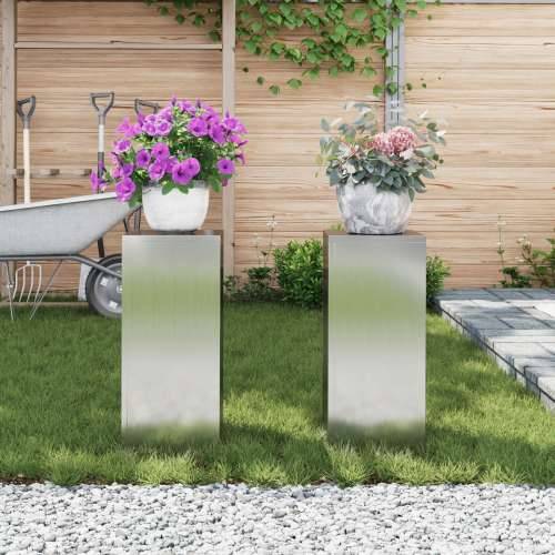 vanjski držači za biljke Stup 2 kom 24x24x55 cm Galvanizirani čelik Cijena