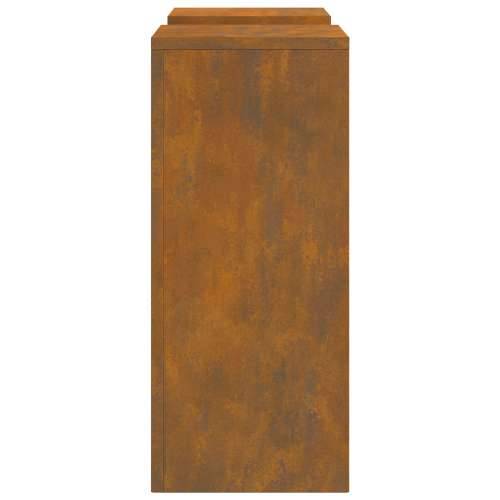 vanjski stalci za biljke Pilar 2 kom 24x24x55 cm od čelika koji se stari Cijena