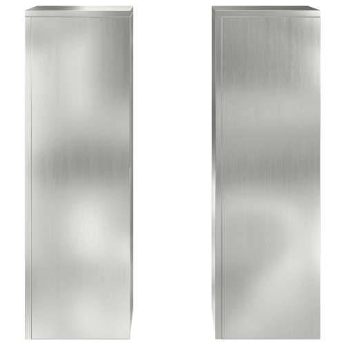 Vanjski Stalci za Biljke Stup 2 kom 24x24x75 cm Galvanizirani Čelik Cijena