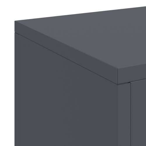 vanjske vaze za biljke - Set od 3 antracit čeličnih vaza Cijena
