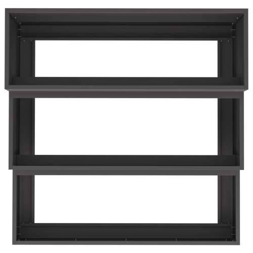 Vrtlarska posuda 3-nivoa 90x90x35 cm Crni čelik Cijena
