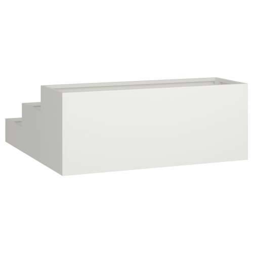 vrtna sadilica 3-slojna 90x90x35 cm Bijeli čelik Cijena
