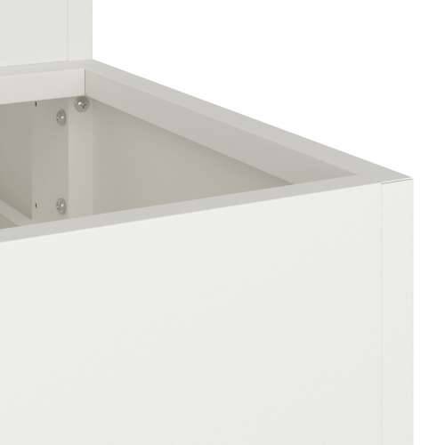 vrtna sadilica 3-slojna 90x90x35 cm Bijeli čelik Cijena