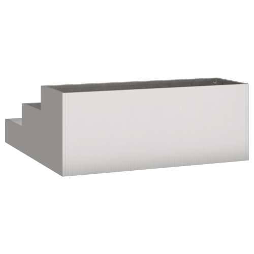 vrtna sadilica 3-Tier 90x90x35 cm nehrđajući čelik Cijena