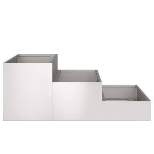 vrtna sadilica 3-Tier 90x90x35 cm nehrđajući čelik Cijena