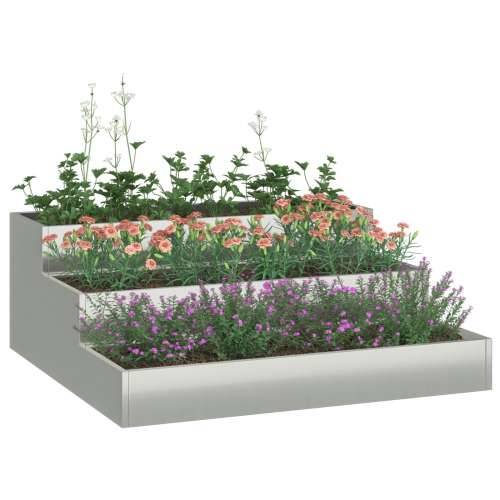 sadilica za vrt trostupanjska 90x90x35 cm galvanizirani čelik Cijena