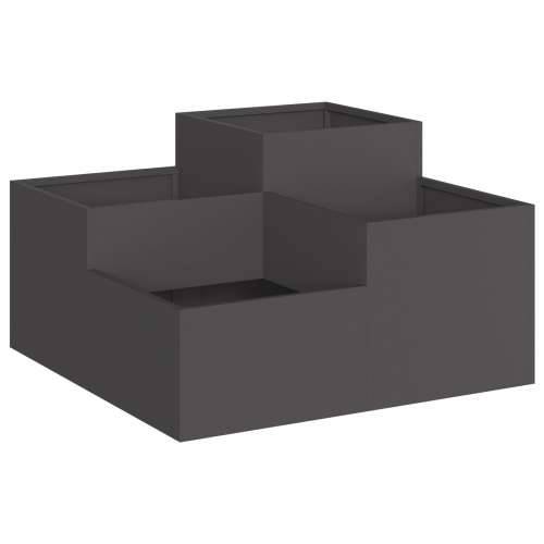 Vrtna sadioca 80x80x48 cm Crni čelik Cijena