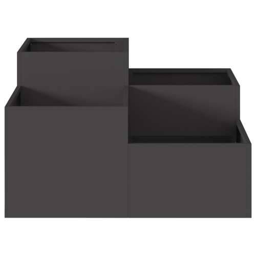 Vrtna sadioca 80x80x48 cm Crni čelik Cijena