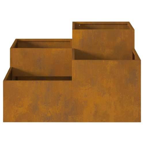Vrtna saksija 80x80x48 cm od čelične konstrukcije Cijena