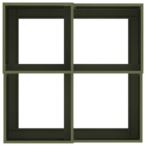 Vrtna sadilica 100x100x48 cm Maslinasta čelična Cijena