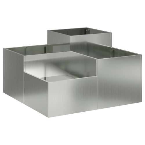 Vrtna saksija 100x100x48 cm Galvanizirani čelik Cijena
