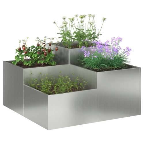 Vrtna saksija 100x100x48 cm Galvanizirani čelik Cijena