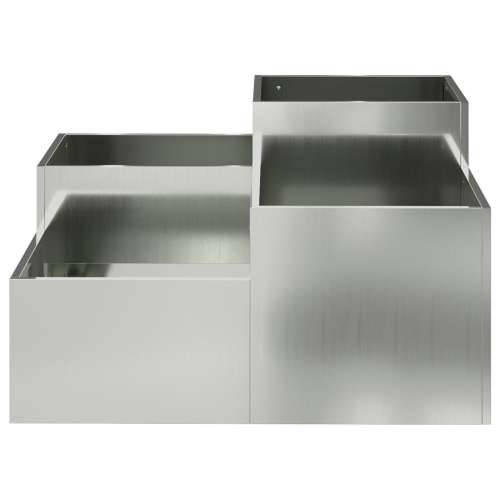 Vrtna saksija 100x100x48 cm Galvanizirani čelik Cijena