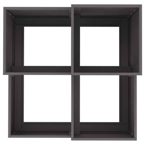 Vrtna saksija 80x80x60 cm Crni čelik Cijena