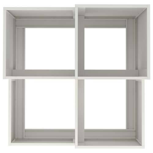 Vrtna saksija 80x80x60 cm Bijeli čelik Cijena