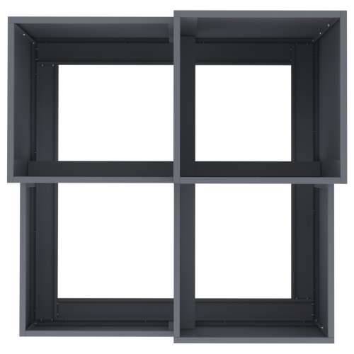 Vrtna posuda 80x80x60 cm Antracit čelik Cijena
