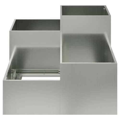 Vrtni saksija 100x100x60 cm Galvanizirani čelik Cijena
